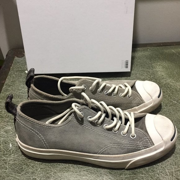 CONVERSE JACK PURCELL LEATHER SNEAKERS SIZE 7.5/9 - Picture 3 of 7